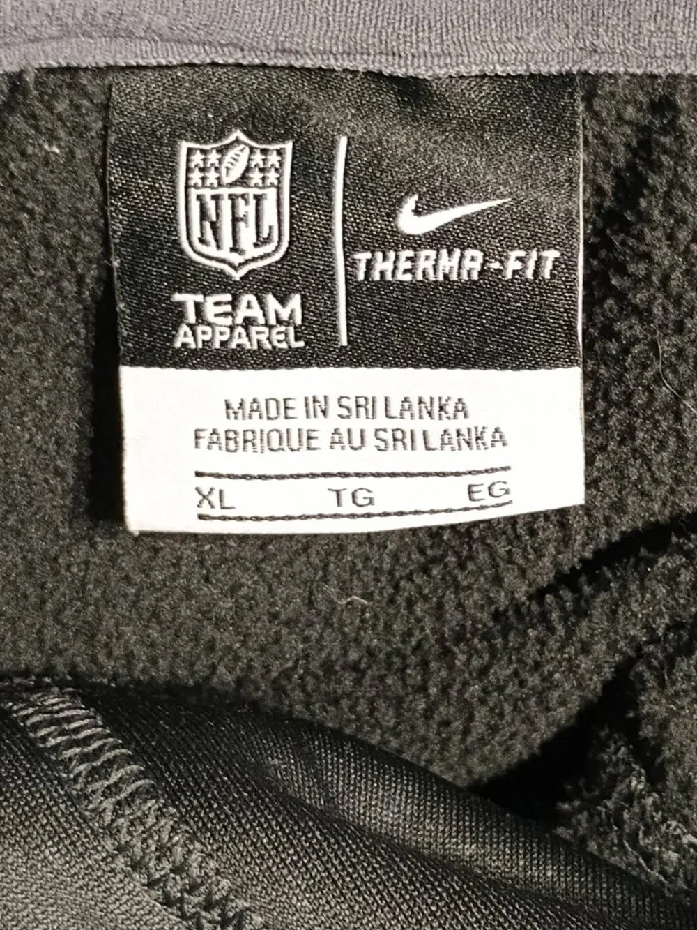 Nike Houston Texans Crucial Catch Therma-FIT Hoodie Black Pink XL NFL
